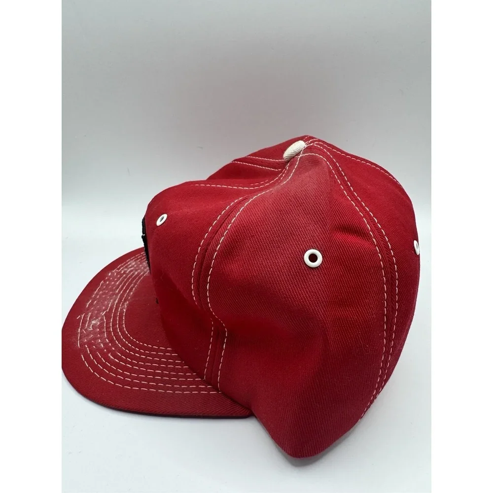 VTG Bo-Jac Corn Patch Snapback Hat Red Farming Trucker Cap K Brand USA